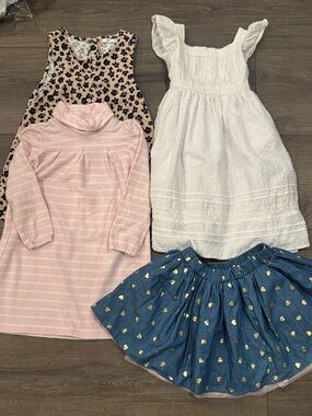 Girls Pink Striped Turtleneck Dress - Cozy Everyday Knit